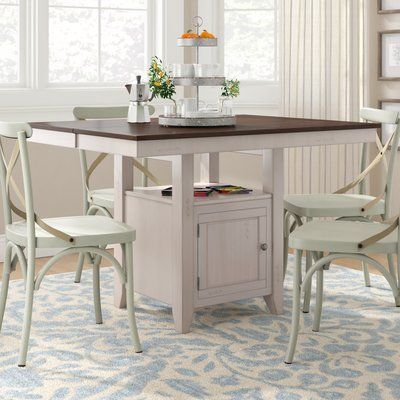 2019 August Grove Adalgar Extendable Dining Table Color: Mocha Intended For Bradly Extendable Solid Wood Dining Tables (View 10 of 20)