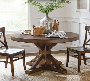 2019 Benchwright Fixed Pedestal Dining Table (View 18 of 20)