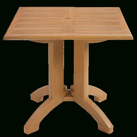 2019 Steven 55'' Pedestal Dining Tables Throughout Grosfillex Tables – Parknpool (View 13 of 20)