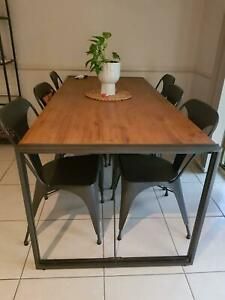 2020 Benji 35'' Dining Tables Throughout Amart "industrial Style" 6 Seater Table (Photo 9 of 20)