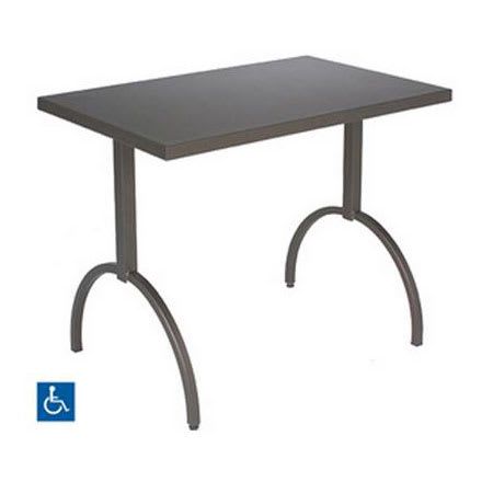 2020 Emu 3521 Segno Table W/ 38" X 24" Rectangular Top – Steel With Regard To Adsila 24'' Dining Tables (View 4 of 20)