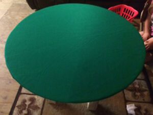 2020 Green Poker Felt Table Cover – Fits 48" Round Table In 48" 6 – Player Poker Tables (Photo 15 of 20)