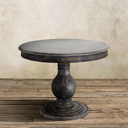 2020 Jazmin Pedestal Dining Tables Inside Luca 54" Round Pedestal Dining Table With Bluestone Top In (Photo 6 of 20)