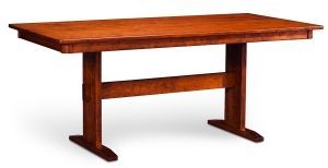 2020 Leonila 48'' Trestle Dining Tables For Solid Cherry 72" Trestle Table In Michaels Finish (View 4 of 20)