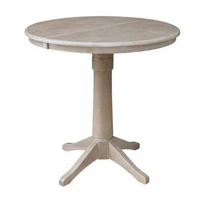 36" Round Top Pedestal Table With 12" Leaf –  (View 8 of 20)