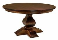 60" Round To 120" Oval Dining Table, Single Pedestal With Current Dawna Pedestal Dining Tables (View 10 of 20)