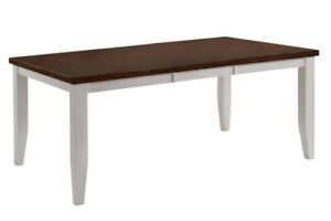 72" X 42" X 30" White Cinnamon Hardwood Dining Table (View 13 of 20)