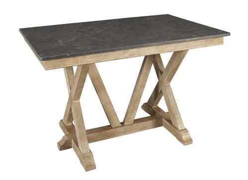 A America Counter Height Trestle Table With (View 2 of 20)