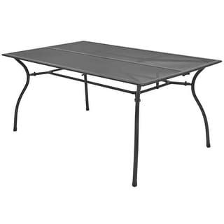 Akito 35.4'' Dining Tables With Well Known Shop Vidaxl Outdoor Dining Table Steel Mesh 59"x35.4"x (View 20 of 20)