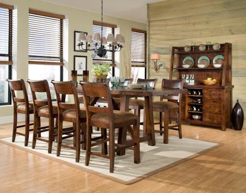 Alexxia 38'' Trestle Dining Tables With Regard To Preferred Legacy Classic Furniture Woodland Ridge Trestle Pub Table (View 20 of 20)