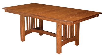 Amish Furniture Factory Inside Trestle Dining Tables (View 17 of 20)