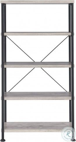 Analiese Gray Driftwood And Black 30" Bookcase From With Newest Drift  (View 16 of 20)