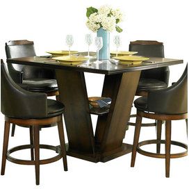 Andreniki Bar Height Pedestal Dining Tables With Best And Newest Homelegance Bayshore Extension Counter Height Table With (View 9 of 20)