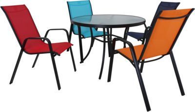 Anzum 23.6'' Dining Tables Throughout Trendy Red Line Creation 5 Piece 40 Inch Outdoor Dining Set (Photo 17 of 20)