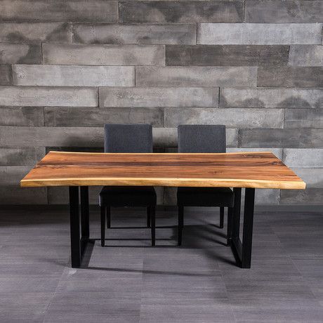 Artemano – Freeform Dining Table // Metal Legs // Natural Intended For Latest 72" L Breakroom Tables And Chair Set (View 20 of 20)