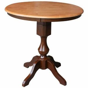 Bar Height Pedestal Dining Tables With Best And Newest International Concepts 36" Round Pedestal Counter Height (Photo 2 of 20)