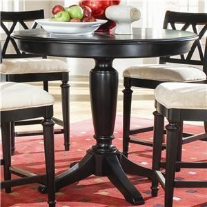 Bar Height Pedestal Dining Tables With Trendy Camden – Dark Round Counter Height Pub Table 42" (View 7 of 20)