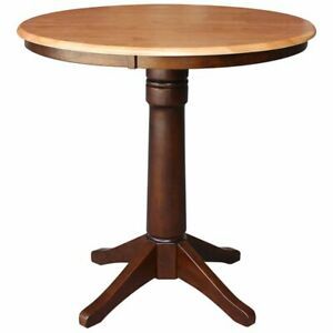 Best And Newest Bar Height Pedestal Dining Tables Intended For International Concepts 36" Round Pedestal Counter Height (Photo 4 of 20)