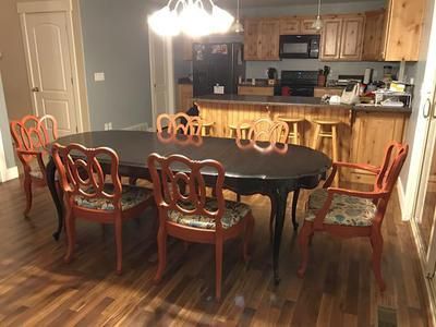 Black Dining Table Is 89 Long At Full Length, And  (View 8 of 20)