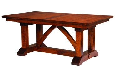 Bostonian Trestle Dining Table – Amish Furniture Factory For Most Up To Date Trestle Dining Tables (View 8 of 20)