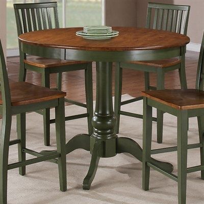 Charterville Counter Height Pedestal Dining Tables Regarding Trendy Steve Silver Company Cd360 Candice Round Counter Height (Photo 1 of 20)