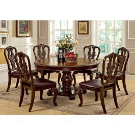 Classic Dining Tables For Recent Coronado Cherry Finish Dining Table Set (Photo 2 of 20)