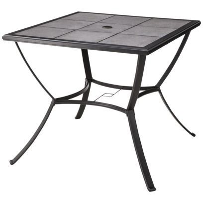 Clennell 35.4'' Iron Dining Tables For Well Liked Threshold™ Harriet Patio Balcony Height Dining Table (Photo 16 of 20)