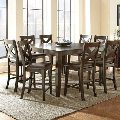Counter Height Dining Tables Pertaining To Most Recent Crosspointe 9 Piece Counter Height Dining Set (View 3 of 20)