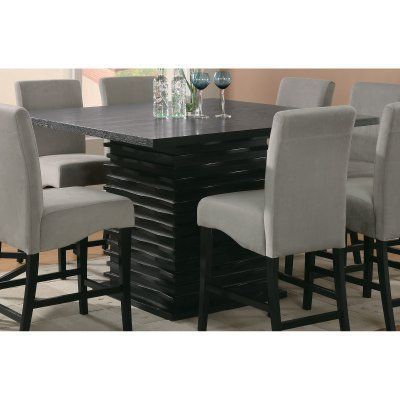 Counter Height Pedestal Dining Tables Regarding Well Known Coaster Furniture Stanton Counter Height Dining Table (Photo 8 of 20)