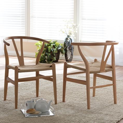 Current Kayleigh 35.44'' Dining Tables Intended For Carson Carrington Akaa Brown Wood Dining Chair (set Of 2 (Photo 10 of 20)
