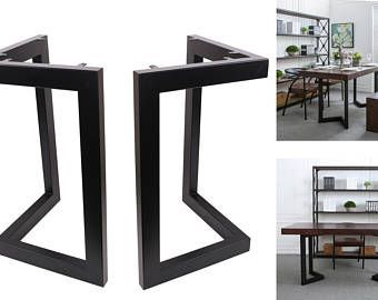 Deonte 38'' Iron Dining Tables With Favorite High Quality 28" Dining Table Legs, L Shaped Steel Table (View 17 of 20)