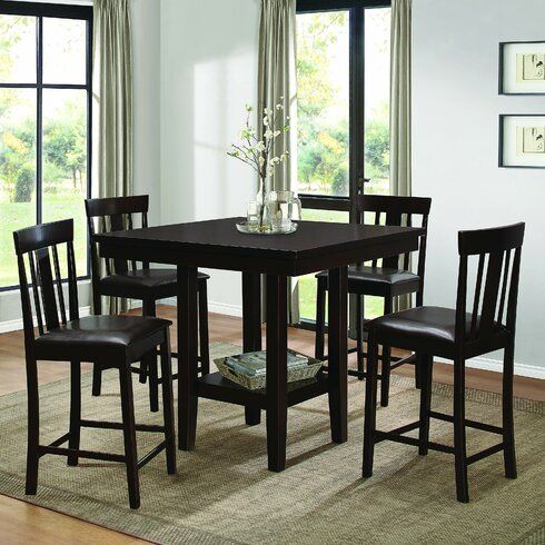 Desloge Counter Height Trestle Dining Tables With Most Up To Date Homelegance Diego Counter Height Dining Table & Reviews (View 17 of 20)