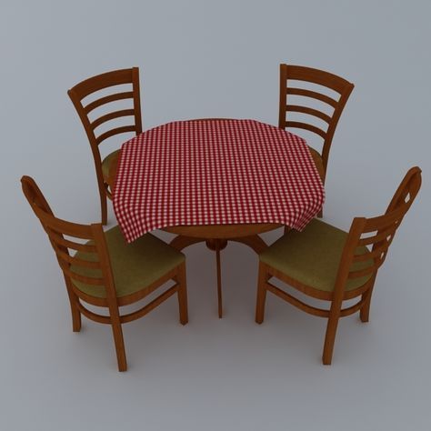Dining Table Set With 4 Chairs Solid Wood Natural (with Intended For Most Current Anzum  (View 18 of 20)