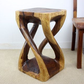 Drew 37.5'' Walnut Solid Wood Dining Tables In Trendy Hand Carved Walnut Oiled Vine Twist 14 X 23 Inch 'monkey (Photo 19 of 20)