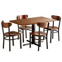 Elderton 30'' Solid Wood Dining Tables Within Widely Used Lancaster Table & Seating 30" X 48" Antique Walnut Solid (View 10 of 20)