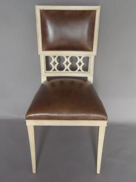Elise Figure 8 Side Chair Shown In Weathered Parchment With Widely Used Mcloughlin Dining Tables (Photo 5 of 20)