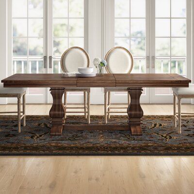 Famous Katarina Extendable Rubberwood Solid Wood Dining Tables With Three Posts™ Derwent Poplar Solid Wood Extendable Dining (View 18 of 20)
