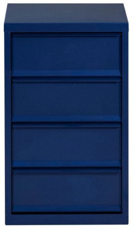 Famous Meuble De Rangement 4 Cases Métal Bleu Nuit Nacré Lebo With Regard To Mode 72" L Breakroom Tables (View 15 of 20)
