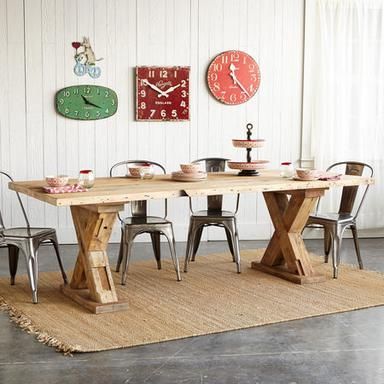 Farm Style Dining Table For Current Alexxia 38'' Trestle Dining Tables (View 5 of 20)