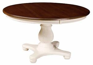 Fashionable Amish Pedestal Dining Table Round Traditional Fluted Solid Throughout 47'' Pedestal Dining Tables (View 11 of 20)