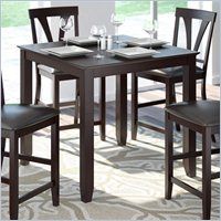 Fashionable Andreniki Bar Height Pedestal Dining Tables Inside Corliving Bistro 36" Counter Height Cappuccino Dining (View 11 of 20)
