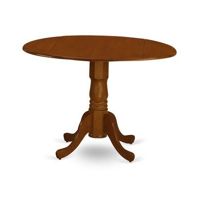 Featured Photo of 20 Photos Boothby Drop Leaf Rubberwood Solid Wood Pedestal Dining Tables