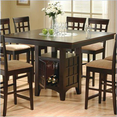 Fashionable Counter Height Dining Tables Inside Coaster Gabriel Square Counter Height Dining Table In (View 1 of 20)