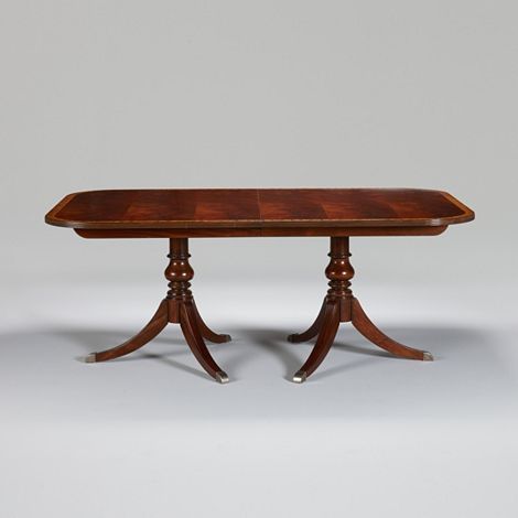 Fashionable Ethan Allen Newport Abbott Double Pedestal Table (View 19 of 20)