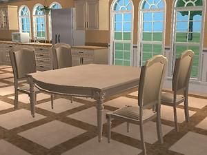 Fashionable Mod The Sims – Tuscan Kitchen Set *updated* Intended For Mode Square Breakroom Tables (View 14 of 20)