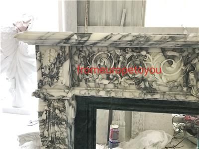 Favorite Beautiful Italian Marble Estate Designer Fireplace Mantel In Nottle  (View 10 of 20)