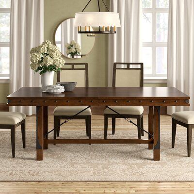 Favorite Trent Austin Design Alegre Extendable Dining Table Regarding Bradly Extendable Solid Wood Dining Tables (View 4 of 20)