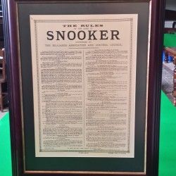 Framed Snooker Rules (View 16 of 20)