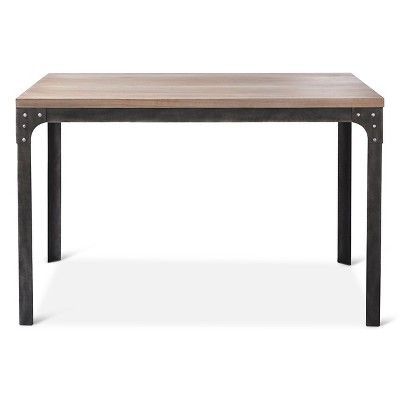 Franklin 48" Dining Table – Weathered Gray – Threshold Pertaining To 2019 Leonila 48'' Trestle Dining Tables (View 19 of 20)