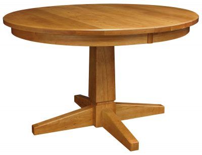 Gaspard Extendable Maple Solid Wood Pedestal Dining Tables With Current Peacham Pedestal Extension Table (View 3 of 20)